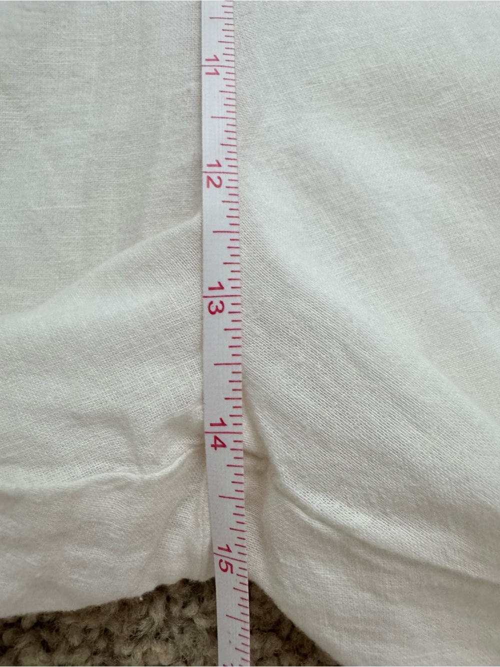 Abercrombie & Fitch Wide Leg Cropped Pants Womens Large • Linen Blend Relaxed - Picture 8 of 10